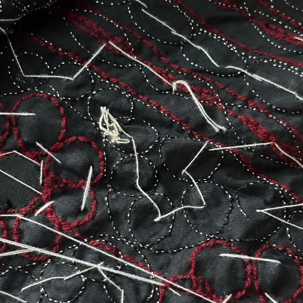 Gorgeous maxi skirt one size red and black sequins - Picture 10 of 16